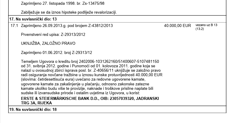 Teret na stan kao osiguranje naplate kredita
